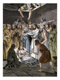 Jesus Raising Lazarus from His Tomb Giclée-Druck