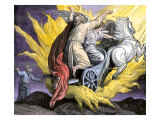 Elijah Taken by an Angel in a Fiery Chariot Giclee Print