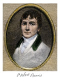 Robert Burns, with His Autograph Giclee Print