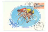 1960 Olympics, Two Bicycle Racers Posters