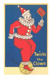 Twirlo the Clown on Unicyle Photo