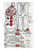 Articulated Clown Puppet Lámina giclée Articulated Clown Puppet Lámina giclée