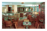 Cocktail Lounge with Gold Columns Photo