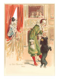 Clowns with Dancing Dog Lámina giclée Clowns with Dancing Dog Lámina giclée