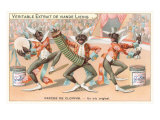Black Clowns Lámina giclée Black Clowns Lámina giclée