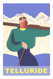 Simple Graphic Skier at Telluride, Colorado Photo