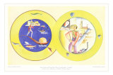 Venice Scenes on Plates Posters