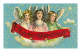 Easter Greetngs, Three Victorian Angels Posters