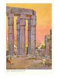 Columns of Luxor Temple, Egypt Lámina giclée
