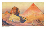 Sphinx and Pyramids, Egypt Posters