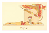 Belly Dancer in Sphynx Posture Posters