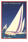 Happy Father's Day, Sailboat Graphic Photo