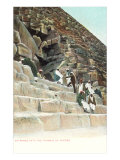 Entrance to Cheops Pyramid, Egypt Lámina giclée Entrance to Cheops Pyramid, Egypt Lámina giclée