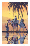 Arabs on Camels Along the Nile Posters
