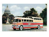 Bus in Front of Capitol Building ジクレープリント