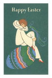 Woman with Phoenix on Knee Posters