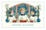Happy Easter, Three Altar Boys Posters