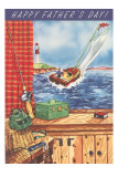 Father's Day Sailing and Fishing Posters