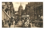 Vintage Fleet Street Scene, London Posters