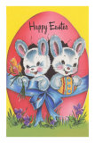 Happy Easter, Two Bunnies Posters
