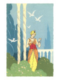 Blonde Woman in Harem Costume Wydruk giclee Blonde Woman in Harem Costume Wydruk giclee