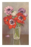 Poppies in Water Glass Photographie