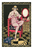 Woman with Perfume Atomizer Photo