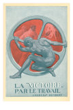 Victory Through Work Posters