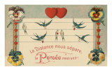 Distance Separates Us, Thoughts Unite Posters