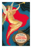 Angel with Trumpet over South America Posters