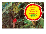 Greeting from Tropical Florida, Banana in Bloom Lámina giclée Greeting from Tropical Florida, Banana in Bloom Lámina giclée