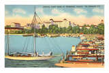 Yacht Basin, St. Petersburg, Florida Posters