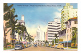 Collins Avenue, Miami Beach, Florida Posters