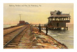 Bathing Pavilion, St. Petersburg, Florida Posters