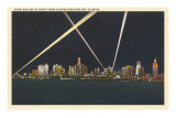 Night Skyline, Miami, Florida Posters
