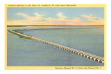 Bridge to Key West, Florida Posters