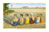 Ladies on Beach, Florida Poster