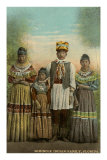 Seminole Indian Family, Florida Kunstdrucke