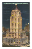 Night, Dade Courthouse, Miami, Florida Posters