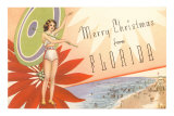 Merry Christmas from Florida Posters