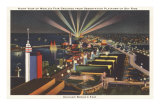 Night View of Sky Ride, Chicago World's Fair Photo