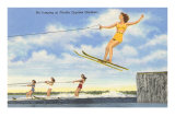 Water Skiers, Cypress Gardens, Florida Print
