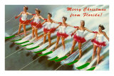 Merry Christmas from Florida, Water Skiers Posters