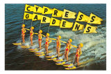 Water Skiers, Cypress Gardens, Florida Photo