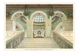 Interior, Library, Chicago, Illinois Posters