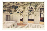 Interior, Library, Chicago, Illinois Posters