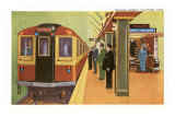 Subway Platform, Chicago, Illinois - Poster Subway Platform, Chicago, Illinois - Poster