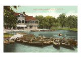 Embarcadero, parque Lincoln, Chicago, Illinois Lámina giclée