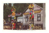 Totem Poles, Vancouver Island, British Columbia Posters