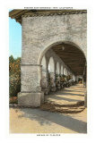 Arcade of San Fernando Mission, California Posters